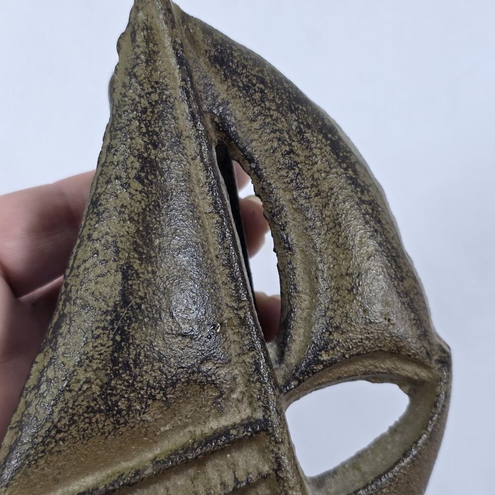 Cast Iron Antique Style Nautical Sail Boat Door Knocker Rustic Coastal Decor - Picture 9 of 9